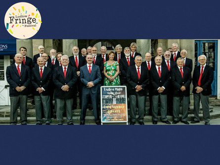 Jane Hughes with the Ludlow Male Voice Choir and Guest Artists